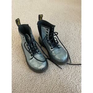 Dr. Martens 1460 J Leather Boot Metallic Blue